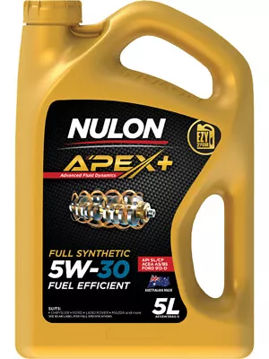 Nulon Apex+ 5W-30 Fuel Efficient Engine Oil 5L Full Synthetic (APX5W30A5-5) • $76