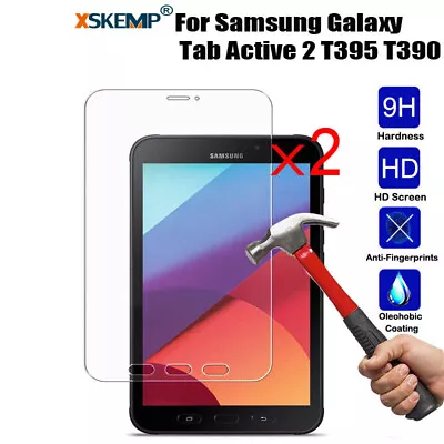 2Pcs For Samsung Galaxy Tab Active 2 T390 T395 Screen Protector TEMPERED GLASS • $20.11