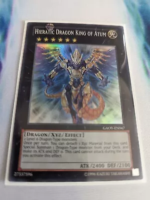 YuGiOh! Hieratic Dragon King Of Atum GAOV-EN047 Super Rare • £3.13