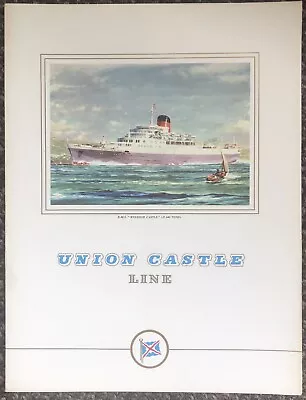 RMS Windsor Castle Menu 1967 Junior Chamber South Africa Union Castle Line • £12