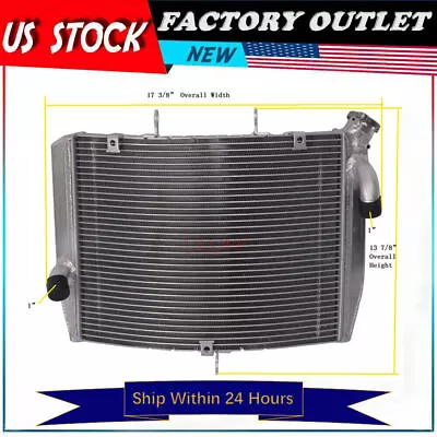 New All Aluminum Radiator For Kawasaki Ninja ZX-6R 2007-2008 • $72.99