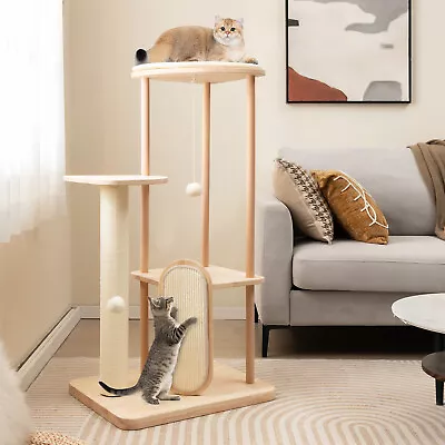 Cat Tree Tower Pet Condon House Bed Sisal Scratching Post Board Furniture • $125.95