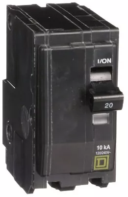 Square D QO220 QO 20 Amp TwoPole Circuit Breaker • $11.50