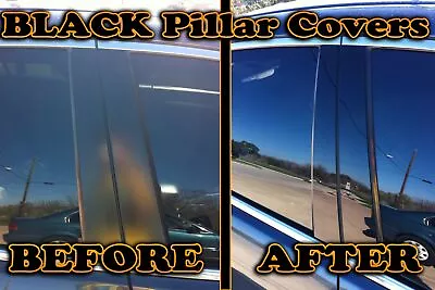 Black Pillar Posts For Mercedes E-Class (5dr Wagon) 96-02 W210 10pc Door Cover • $44.99