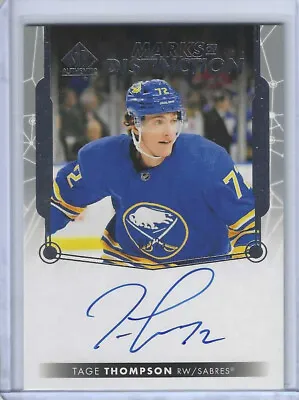 Tage Thompson 2022-23 SP Authentic Marks Of Distinction 7/25 Buffalo Sabres • $75