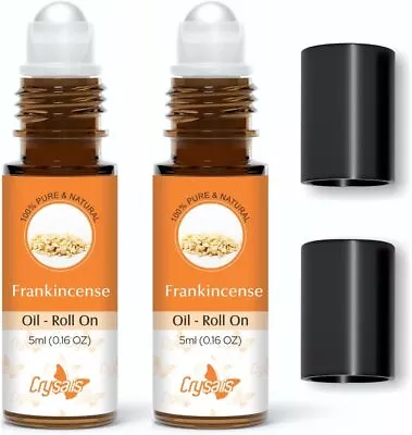 Crysalis Frankincense Pure & Natural Essential Oil Roll On- 5ml/0.16oz Pack Of 2 • $11.70