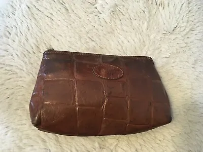 Mulberry Brown Congo Leather Makeup/ Purse • £55