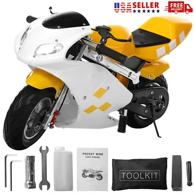 Strong 49cc 2 Stroke Pocket Bike Mini Motorcycle For Kids Gas Pocket Motorbike • $269.99