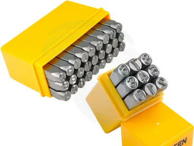 Steel Punch Stamp Die Set Metal Tool Letters (A-Z) Numbers 0-9 Set 6mm • $20.73