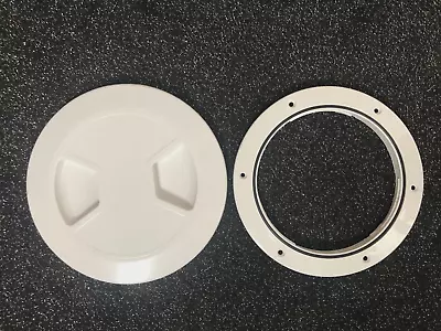 £6.80 • Buy Round 6  White Boat Inspection Access Hatch With Removable Lid Boat Campervan