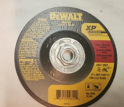 Dewalt DW 8859 H 6  X .045  X 5/8-11  Thin Cut-Off Wheel 10 Pack • $39.99