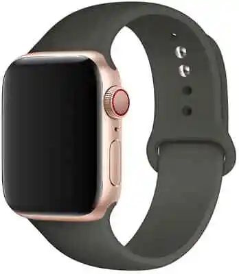 £3.75 • Buy For Apple Watch Silicone Band Strap Series 8 7 6 5 4 3 2 1 SE 38 40 42 44 45mm