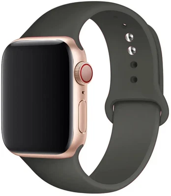 £3.75 • Buy For Apple Watch Silicone Band Strap Series 8 7 6 5 4 3 2 1 SE 38 40 42 44 45mm