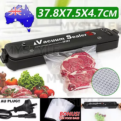 Vacuum Sealer Machine Food Storage Fresh Packaging Kitchen Heat Saver Seal Bag • $15.95