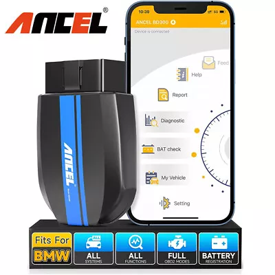 ANCEL BD300 OBD2 Scanner Bluetooth Code Reader Car Diagnostic Scan Tool For BMW • $44.99