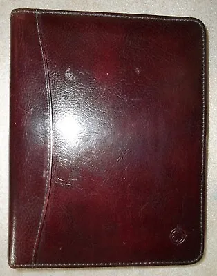 Vtg Franklin Covey 6-Ring Planner / Zipper Binder Full Grain Leather Made In USA • $49.95