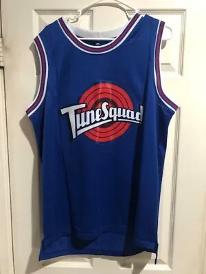 Michael Jordan Space Jam Tune Squad Blue NBA Basketball Jersey (Large In Men) • $15