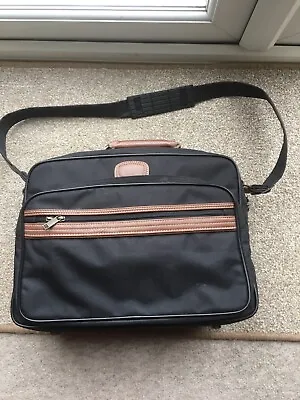 Vintage Black ‘Traveller’ Shoulder Bag From St Michael (M&S) • £25