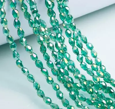 £2.49 • Buy Czech Glass Crystal Faceted Teardrop Beads Pear Rhinestone 4X6, 6x8,8X12,10X16mm