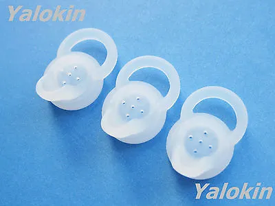 NEW 3 Small (S) Clear Ear Tips Adapters For Motorola H19 H19txt HX550 And Boom 2 • $12.99