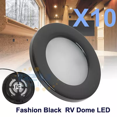 12 Volt 2w Interior RV Marine LED Recessed Ceiling Lights Warm White 10pcs Black • $55.43