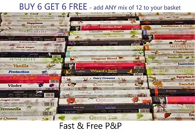 Incense Sticks Burning Stamford Insence Joss - Insense Buy 6 Get 6 FREE Hex • £1.95