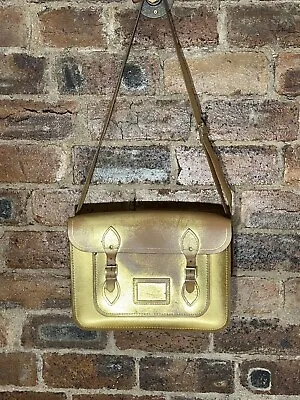 Cambridge Satchel Company Gold Satchel Crossbody Bag • £44.95