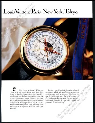 1988 Louis Vuitton I Universal Time Watch Photo Vintage Print Ad • $14.99