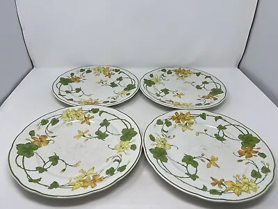 Villeroy  And Boch GERANIUM 10 1/2” Dinner Plates Lot Of 7 • $78.95