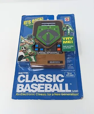 Mattel Classic Baseball Handheld Electronic Game MLB 2001 NOS Sealed Toy Game • $79.50