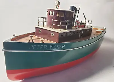 Vtg 1950's Moen Realistic The Peter Moran New York Tug Boat Japan Battery Toy • $899.95