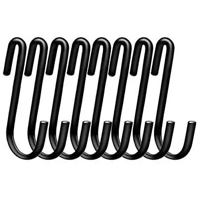 ESFUN 30 Pack Heavy Duty S Hooks Black S Shaped Hooks Hanging Hangers • $13.19