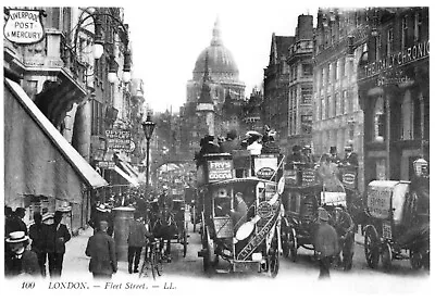 Mayfair Postcard London Fleet Street Unused Very Gd Mint • £3.30