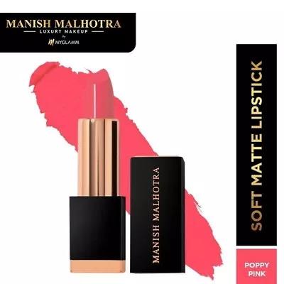 MyGlamm By Manish Malhotra Beauty Soft Matte Lipstick - Poppy Pink • $15.34