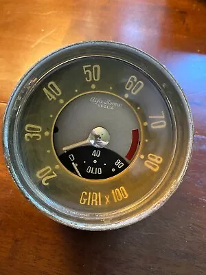 Original Vintage 1960 Alfa Romeo Giulietta Spider Veloce Tachometer Speedometer • $299.99