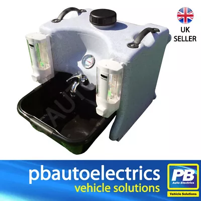 Hand Wash Sink Unit Portable Hot Water Station With Soap Dispensers - TESHW1 • £179