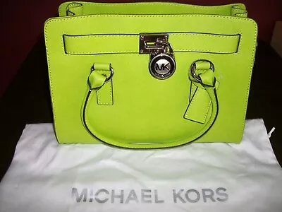 Michael Kors NWT HAMILTON Satchel Leather - Pear - RARE FIND! • $126