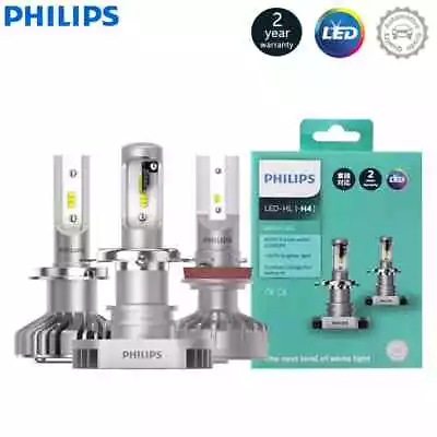 Philips Ultinon LED H1 H4 H7 H8 H11 H16 HB3 HB4 6000K Cool White Car Headlights • $41.54