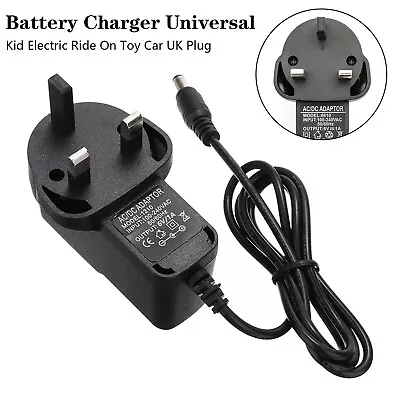 6V Replacement Universal Spare Battery Charger For Toy Ride On Cars And Jeep UK • £7.29