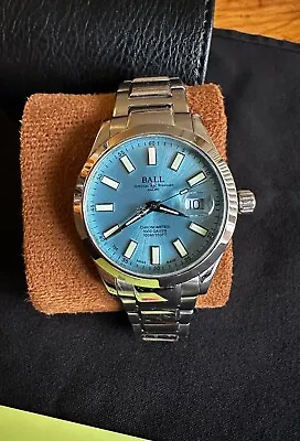40mm BALL Engineer III Marvelight  Ice Blue Dial Automatic Watch • $1450