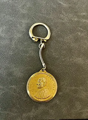 Pope John Xxiii / Basilica Santa Croce Vintage Vatican Golden Medal Key Ring • $31.99