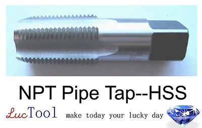 1-11 1/2 NPT Pipe Tap HSS 1-11.5 NPT Tap Taper Thread Bright Premium • $32.99