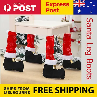 BULK BUY SPECIAL CHRISTMAS SANTA BOOTS Xmas Table Chair Covers Decor NEW • $160