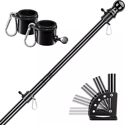 6FT Flag Pole Kit With Bracket Holder Outside House Porch Garage RV Boat Truck • $22.94