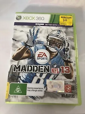 Madden NFL 13 Microsoft XBOX 360 PAL Video Game • $5