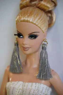 FOX WOLF DESIGN - Barbie Model Muse GRAY GOLD TASSEL Earrings • $8