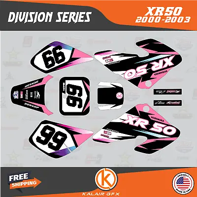 Graphics Kit For Honda XR50 (2000-2003) XR 50 Division Series- Pink Purple • $48.99