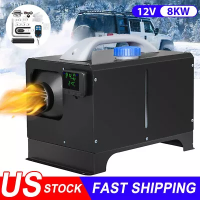 8KW-12V Diesel Air Heater All In One LCD Thermostat Boat Motorhome Truck Trailer • $61.95