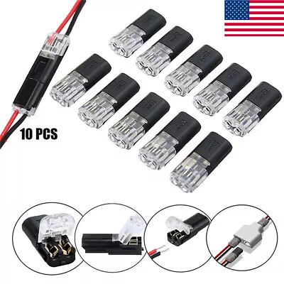 10PCS 2 Pin Way Plug Car Electrical Connector Wire Cable Automotive Waterproof • $3.44