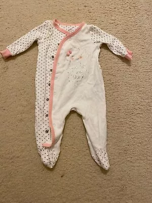 Koala Baby Girl Long Sleeve Footed Bodysuit Coverall Size 0-3 Months • $8